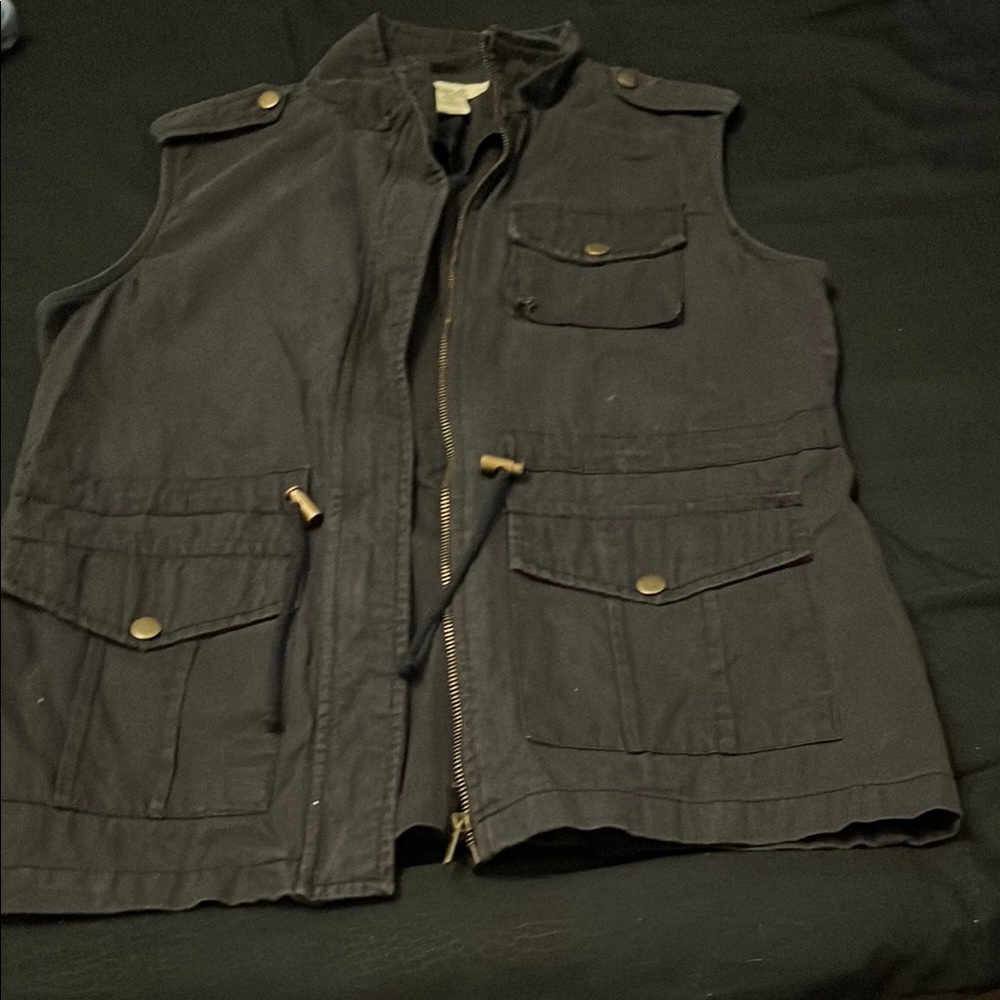 Rene Mancini Black Utility Vest